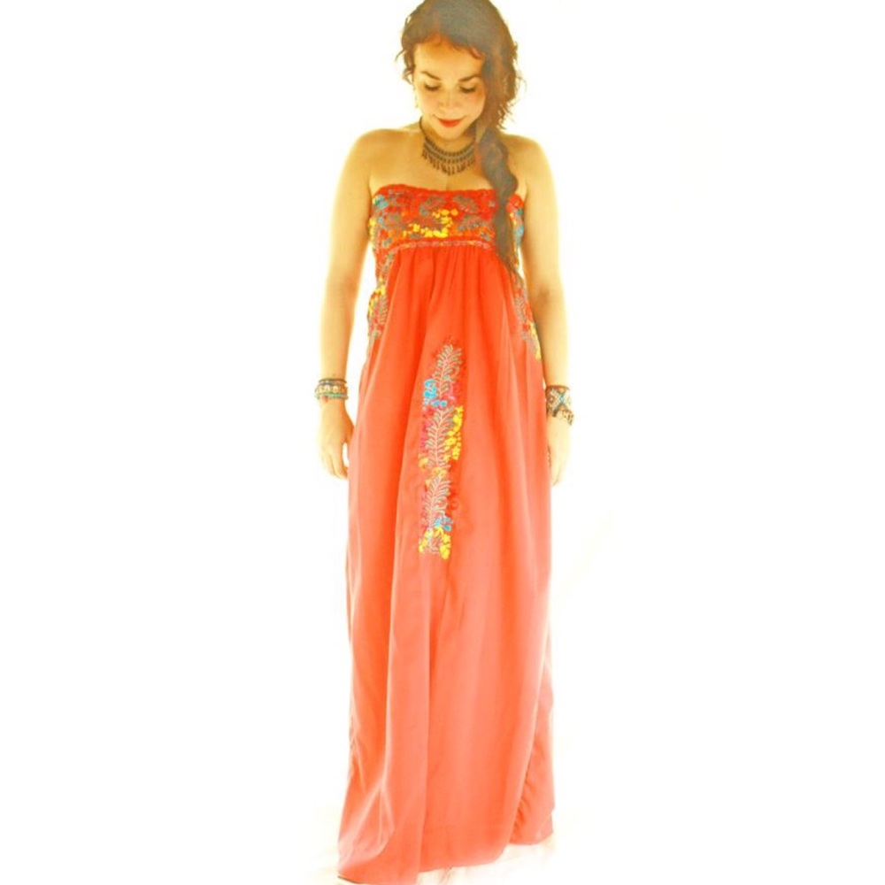 San Antonino Mexican Dress Embroidered
